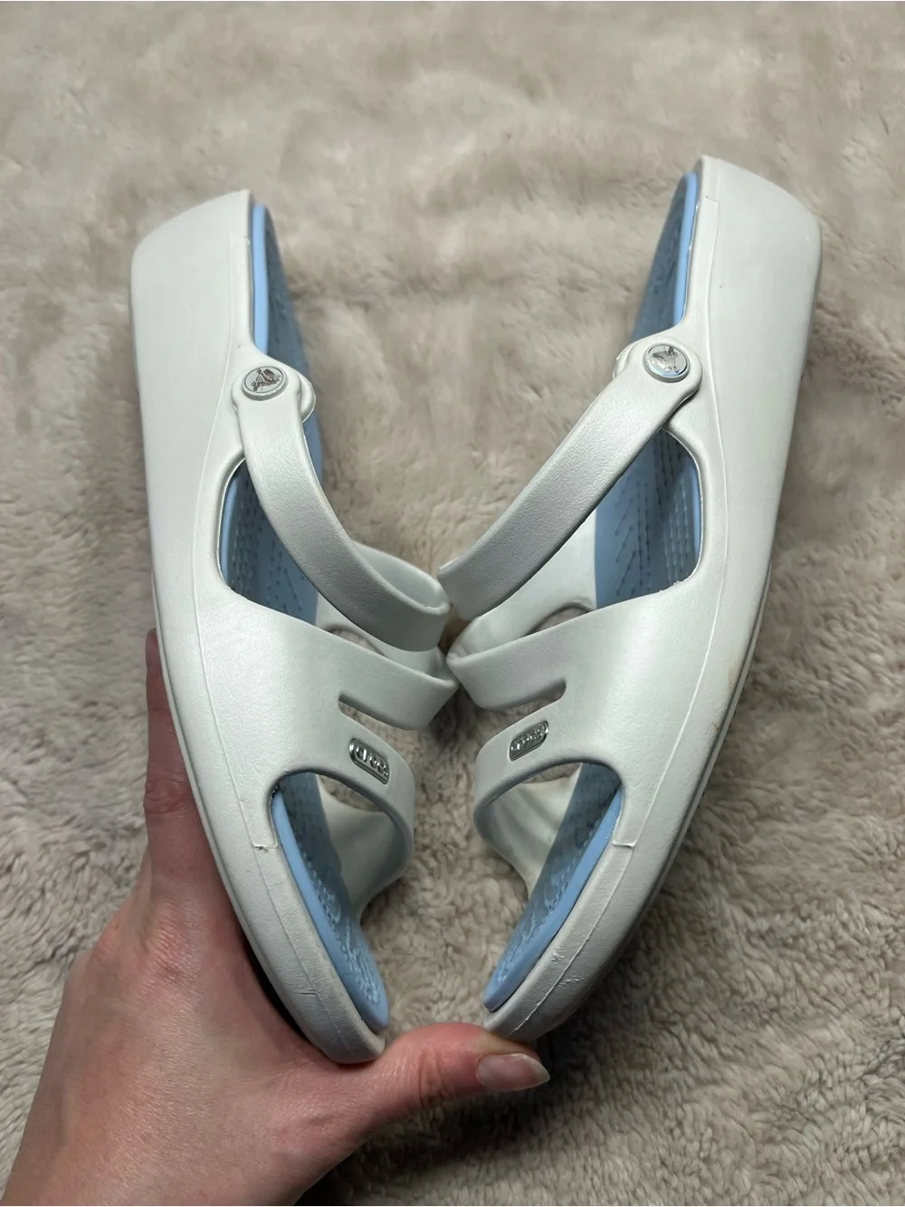 Crocs Patricia Wedge Slide Sandals size 9